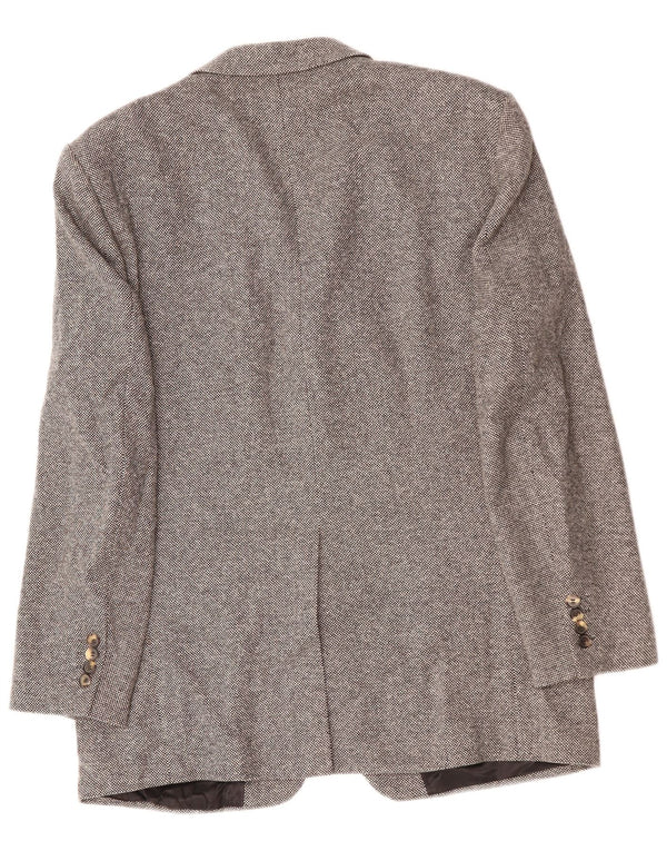 KARL LAGERFELD Mens 3 Button Blazer Jacket UK 40 Large Grey Wool