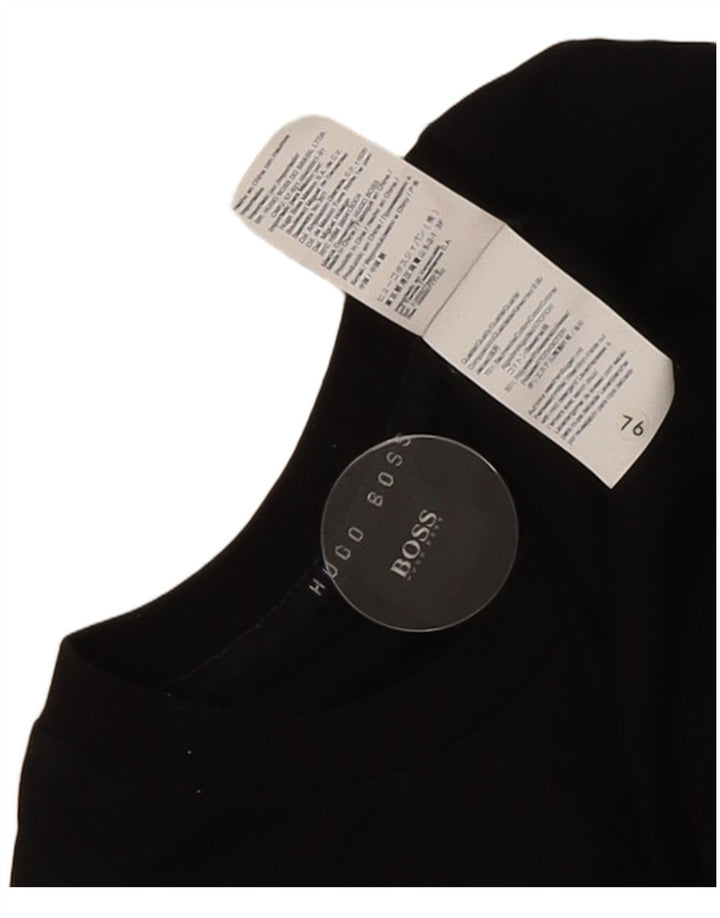 Hugo Boss Mens Graphic Sweatshirt Jumper Small Black Cotton