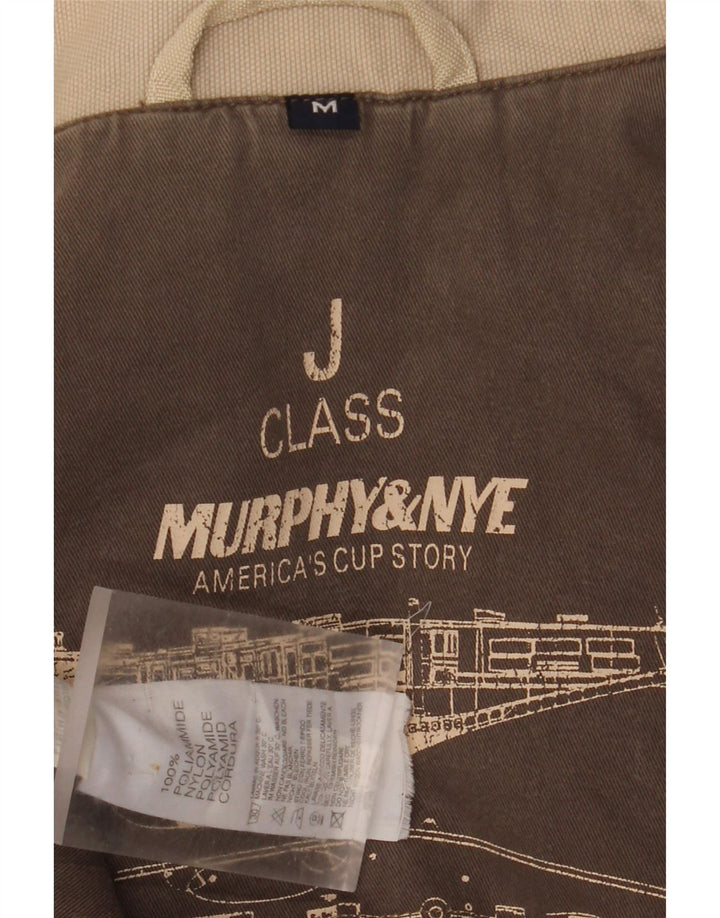 Murphy & Nye Mens Windbreaker Jacket UK 38 Medium Beige Nylon