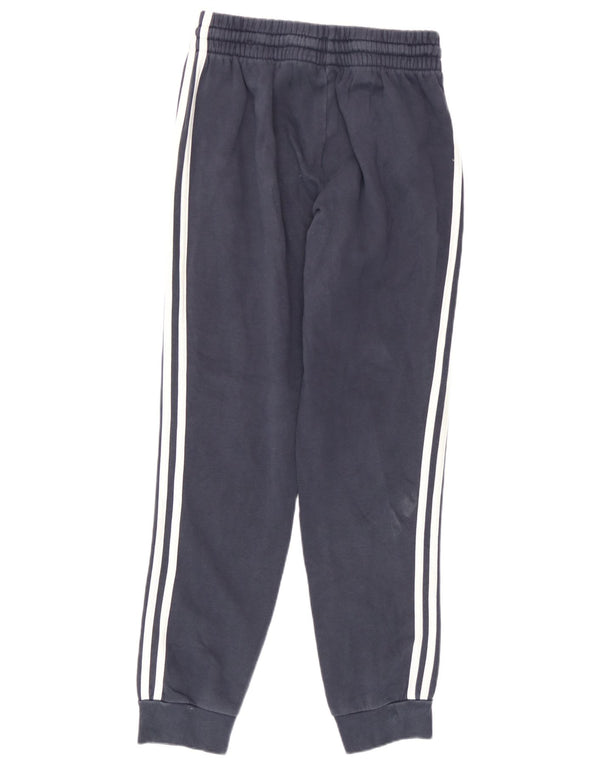 Adidas Mens Tracksuit Trousers Joggers Small Navy Blue Cotton