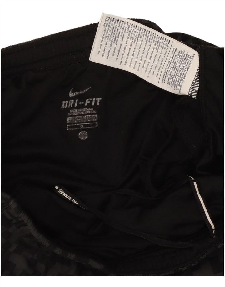 Nike Mens Dri Fit Sport Shorts Large  Black Geometric Polyester