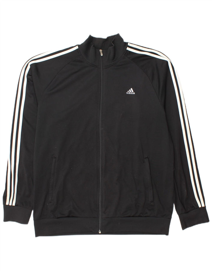 Adidas Mens Clima 365 Tracksuit Top Jacket XL Black Polyester