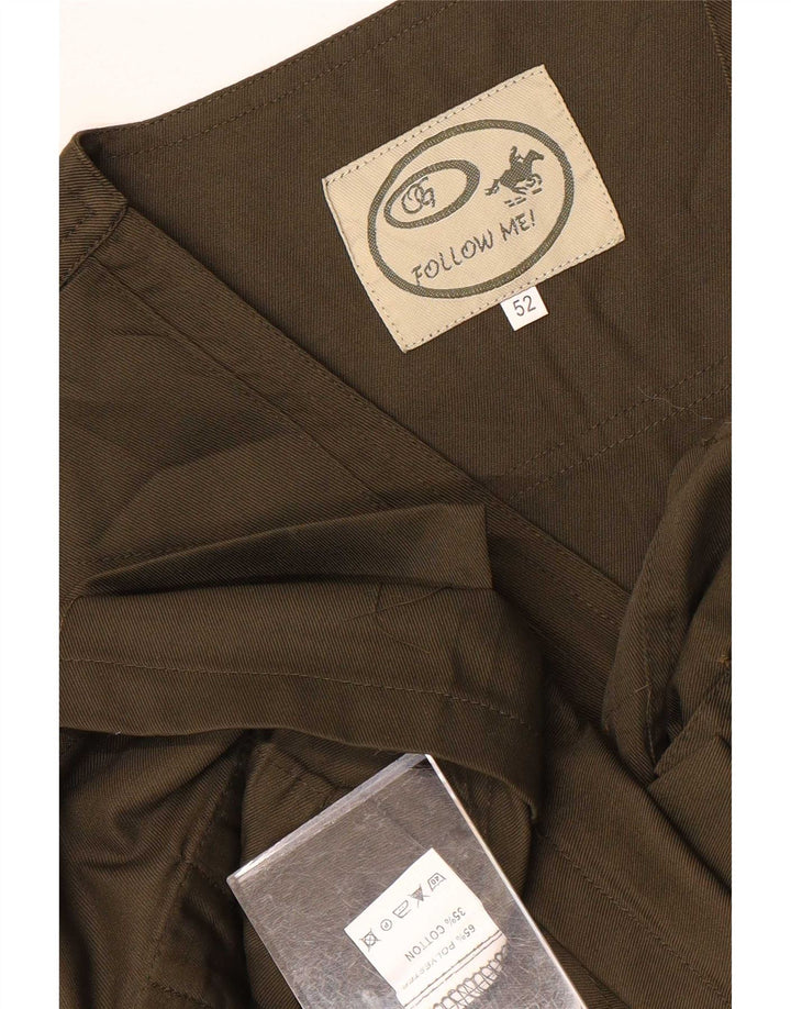 Vintage Mens Utility Gilet IT 52 XL Khaki Polyester