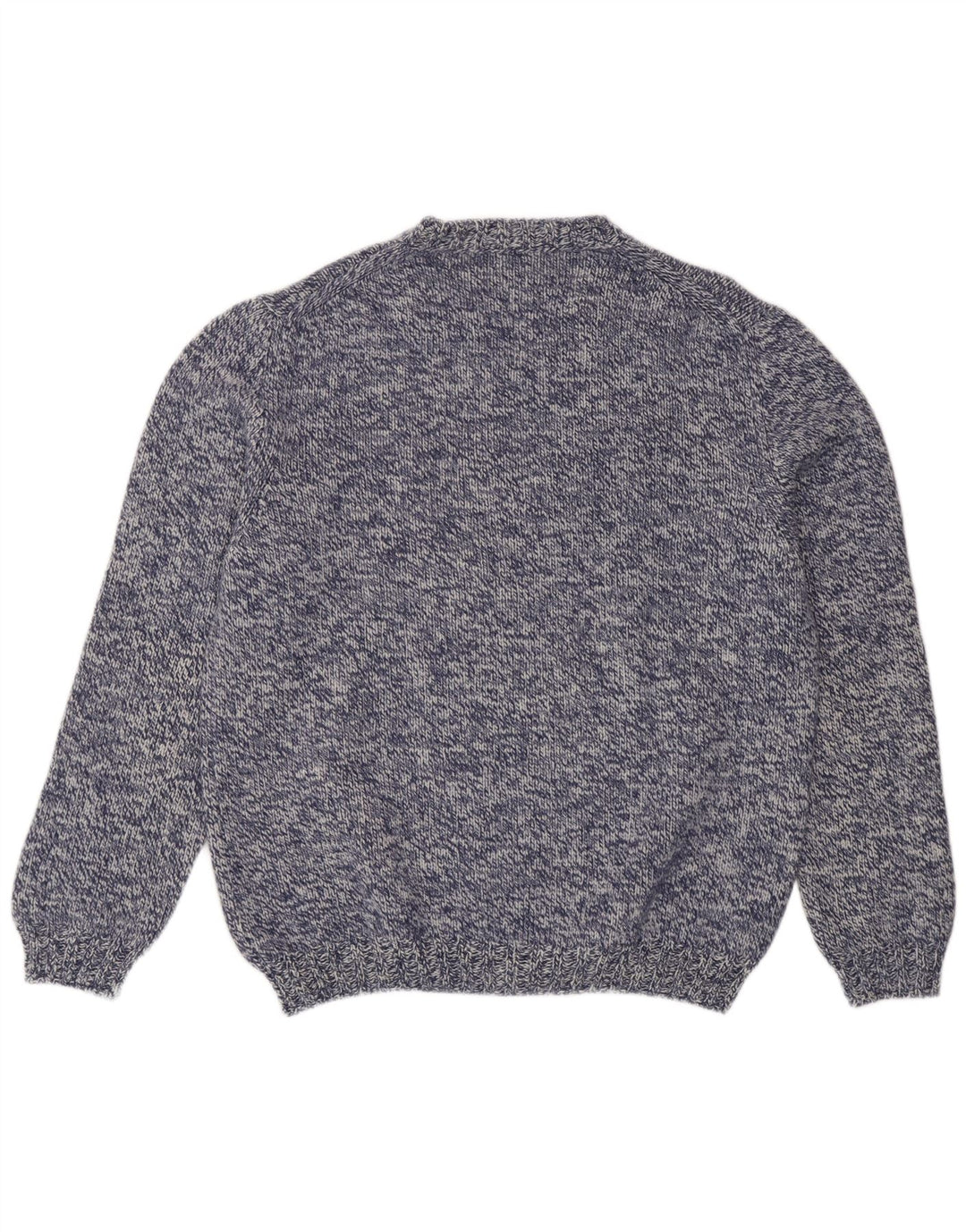 Henry Cottons Mens V-Neck Jumper Sweater Medium Navy Blue Flecked