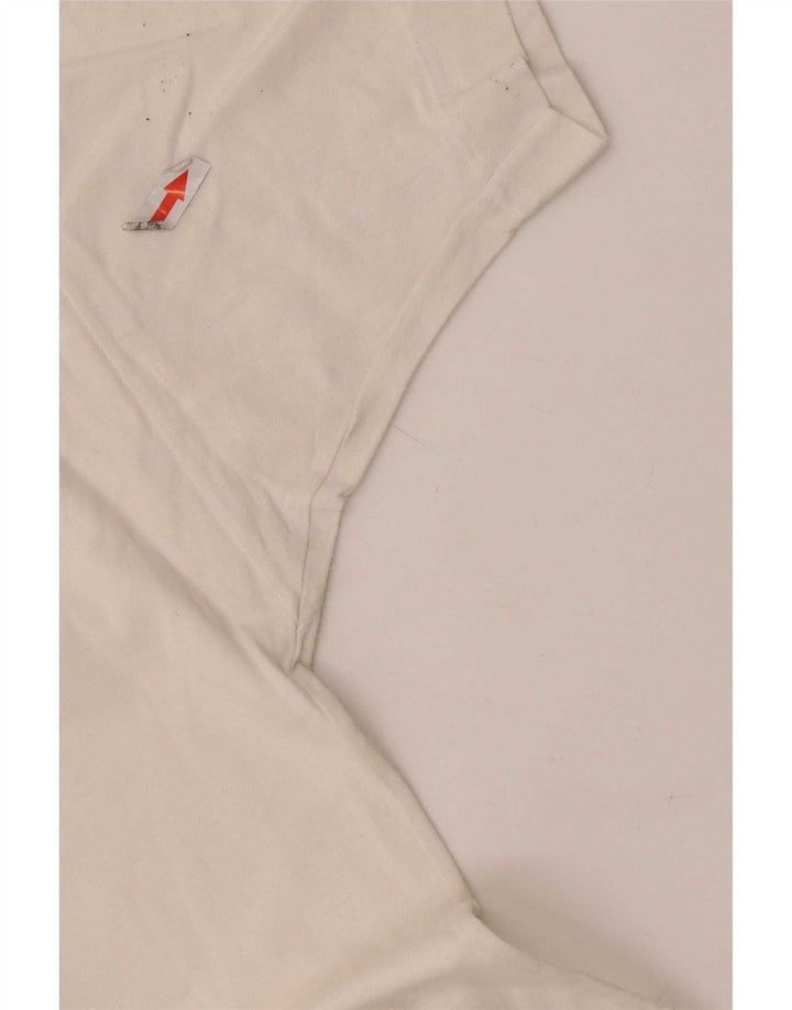 Sergio Tacchini Mens Polo Shirt Medium White Geometric