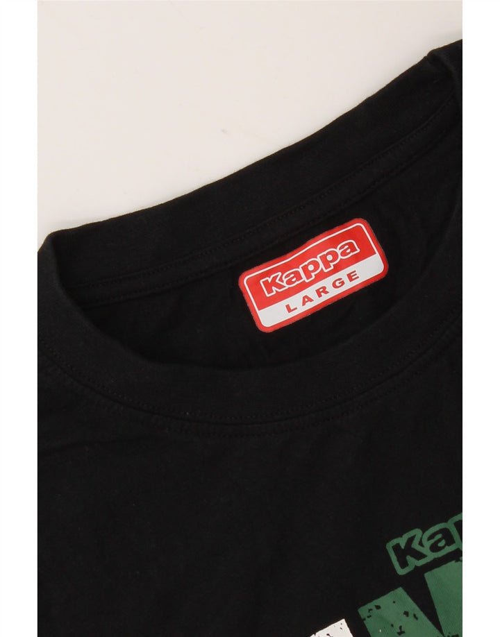 Kappa Mens Graphic Vest Top Large Black