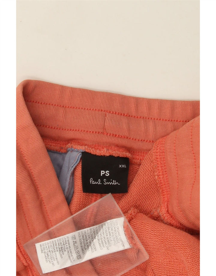 PAUL SMITH Mens Sport Shorts 2XL  Orange Cotton