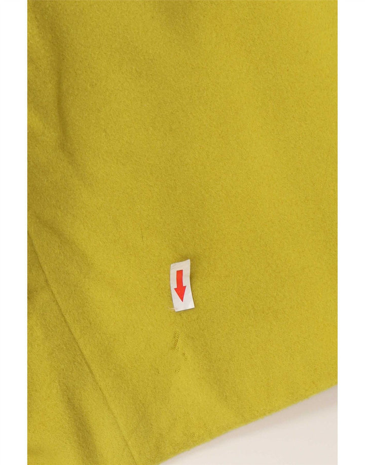 Marks & Spencer Womens Overcoat UK 18 XL Yellow Wool