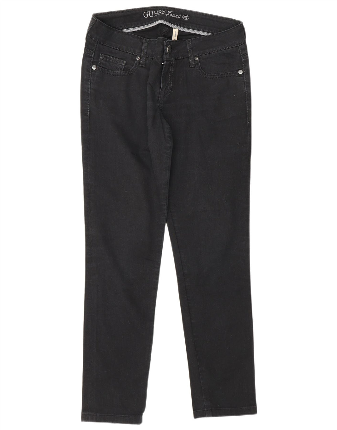 GUESS Womens Starlet Slim Jeans W28 L28 Black