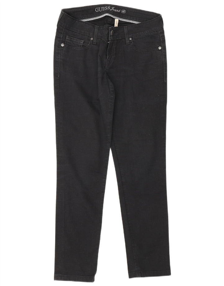 GUESS Womens Starlet Slim Jeans W28 L28 Black
