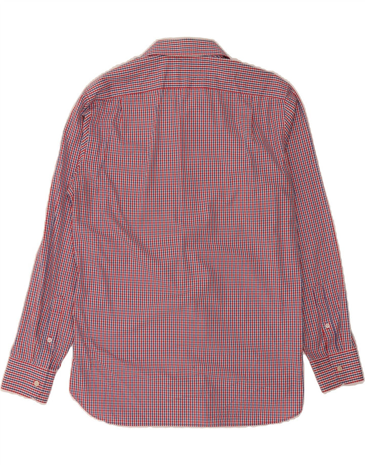 J. CREW Mens Shirt Size 16 1/2 Large Red Check Cotton 80s Vintage J. Crew and Second-Hand J. Crew from Messina Hembry 