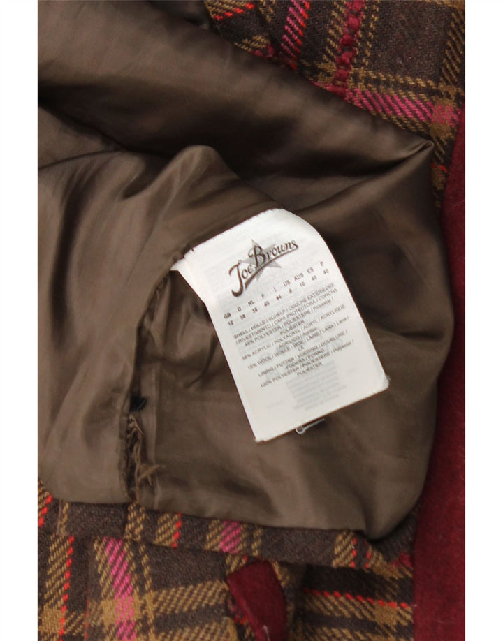 JOE BROWNS Womens Mini Skirt UK 12 Medium W32  Brown Check Acrylic