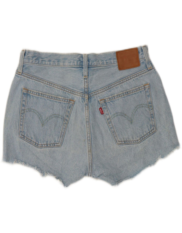 Levi's Womens 501 Denim High Waist Hot Pants W28 Medium Blue Cotton