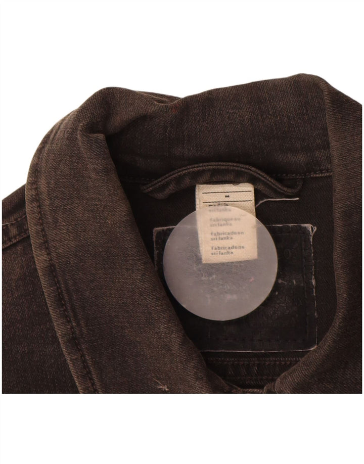 Levi's Womens Denim Jacket UK 12 Medium Grey Cotton