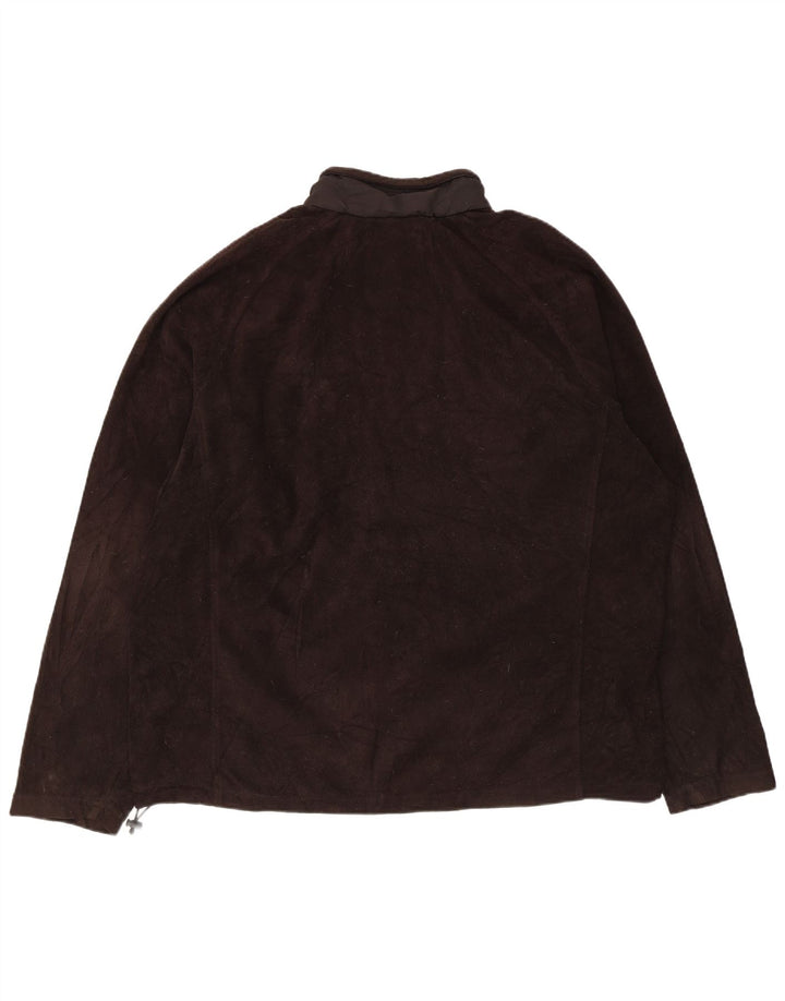 Champion Mens Fleece Jacket UK 44 2XL Black Polyester