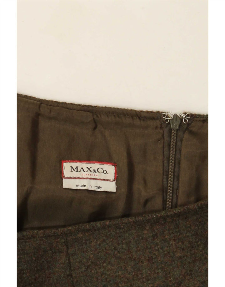 Max&Co. Womens A-Line Skirt W32 Large Khaki