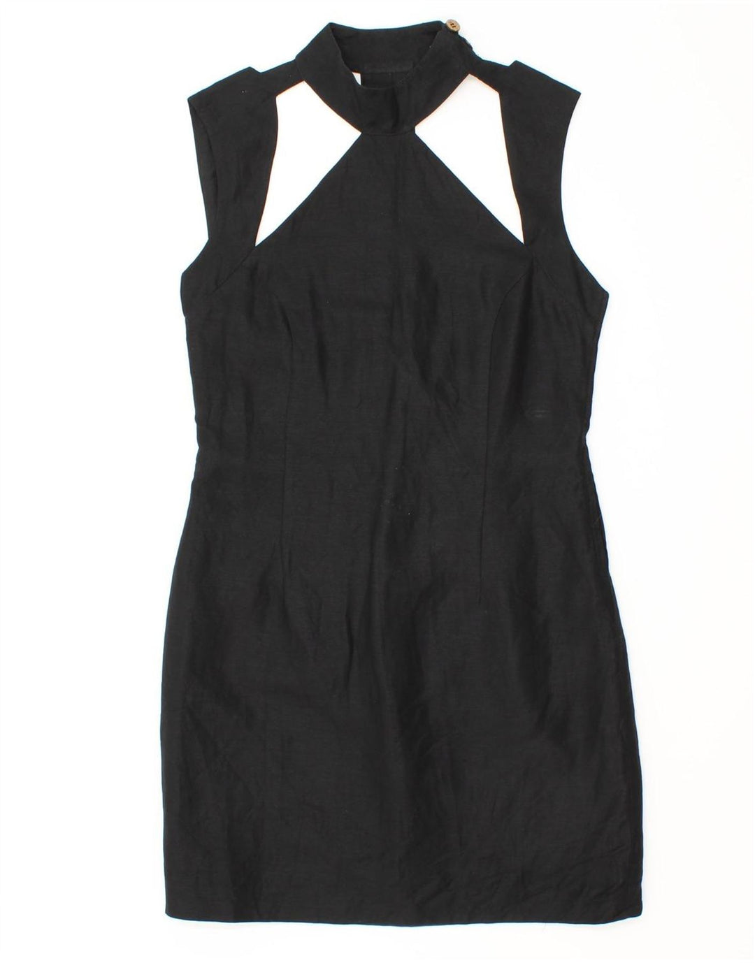 SWISH Womens Sleeveless Bodycon Dress IT 44 Medium Black Vintage Swish and Second-Hand Swish from Messina Hembry 