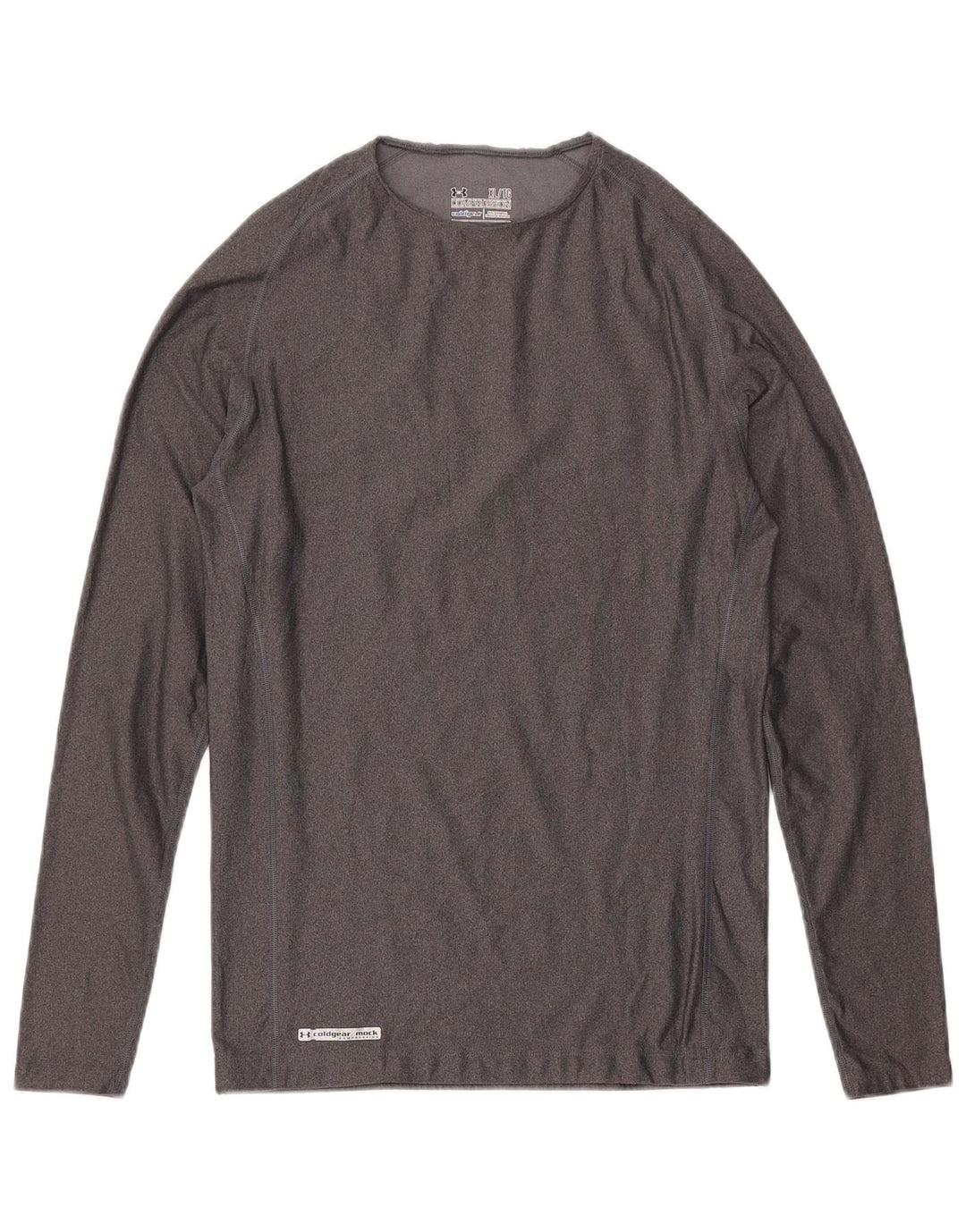 UNDER ARMOUR Mens Cold Gear Top Long Sleeve XL Grey Polyester