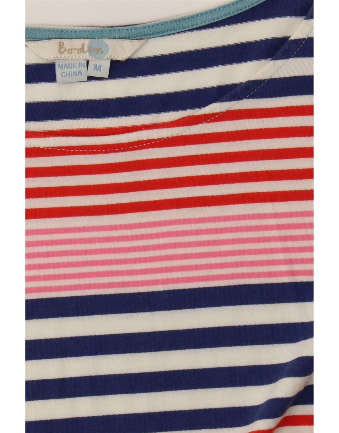 BODEN Womens Basic Dress UK 14 Medium Multicoloured Striped Cotton Vintage Boden and Second-Hand Boden from Messina Hembry 