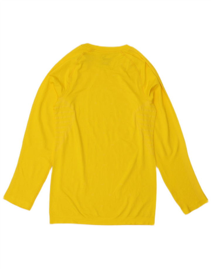 Puma Mens Top Long Sleeve XL Yellow Polyester
