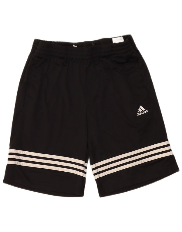 ADIDAS Boys Aeroready Sport Shorts 15-16 Years Black Polyester