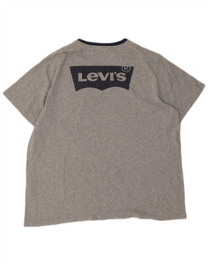 Levi's Mens Graphic T-Shirt Top XL Grey Cotton