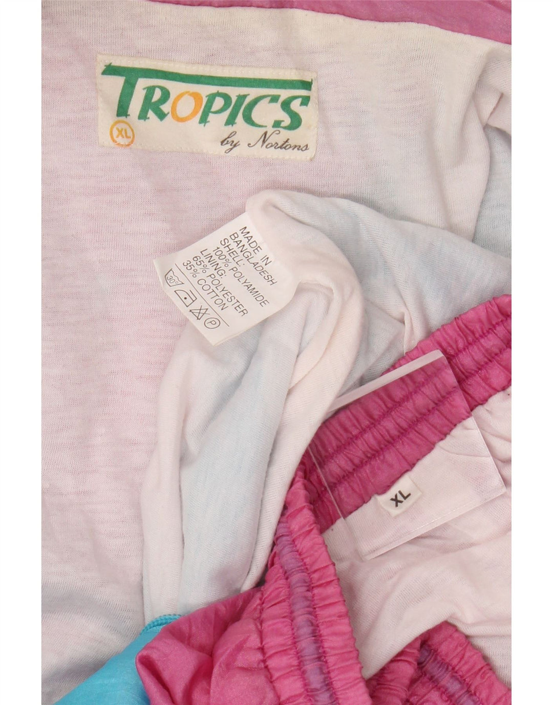 Nortons Mens Full Tracksuit XL Pink Colourblock Polyamide