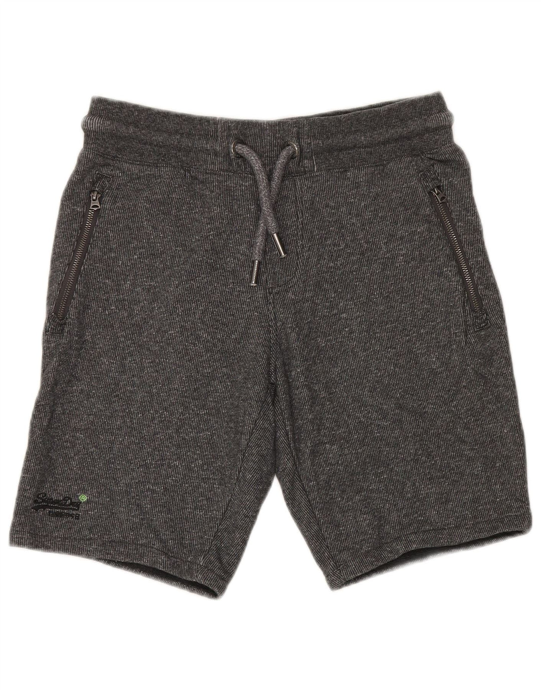 Superdry Mens Sport Shorts Medium Grey Cotton