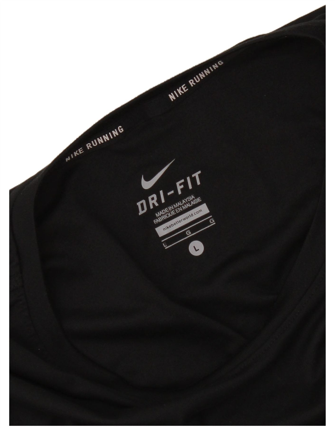 Nike Womens Dri Fit Top Long Sleeve UK 14 Large Black