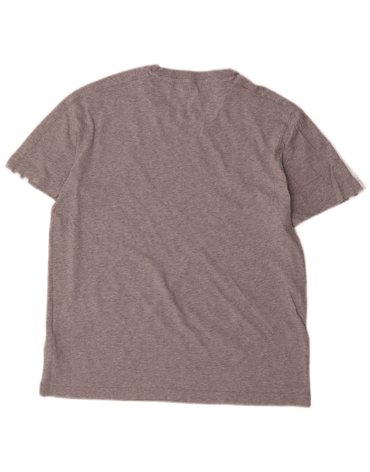 Adidas Mens T-Shirt Top Small Grey Flecked Cotton
