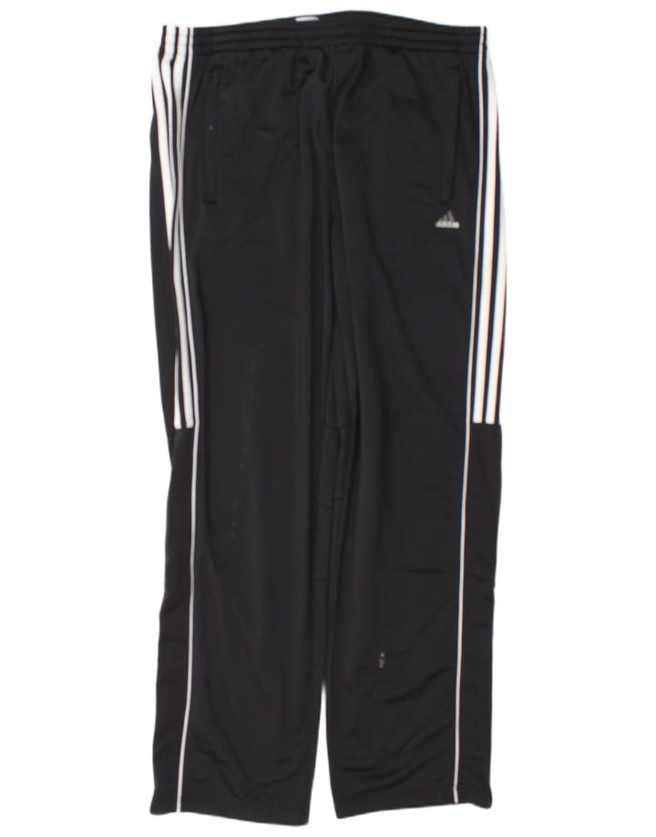 Adidas Mens Tracksuit Trousers XL Black Striped Polyester
