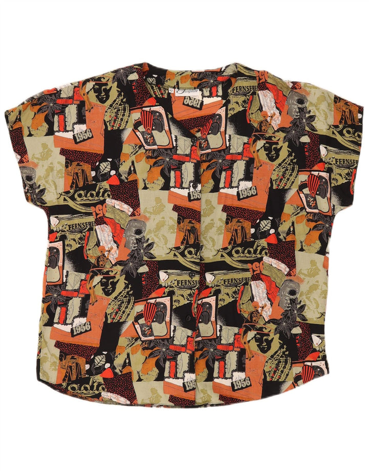 JERSEY JOSEPHINE Womens Graphic Shirt Blouse EU 42 Large Multicoloured