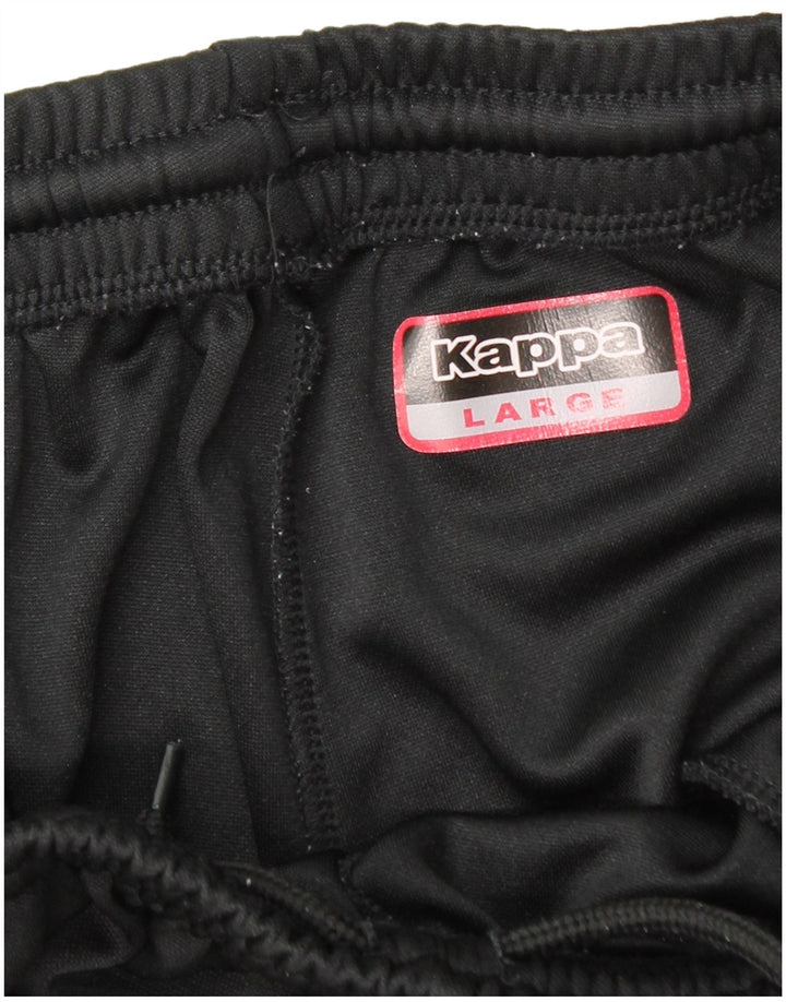 KAPPA Womens Tracksuit Trousers UK 16 Large  Black