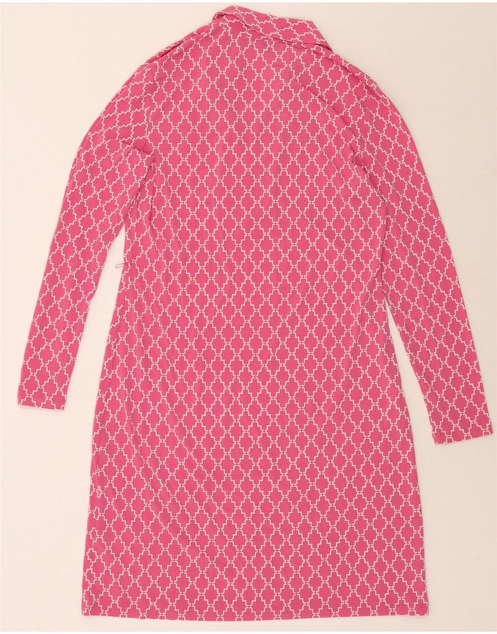 BROOKS BROTHERS Womens 346 Abstract Pattern Sheath Dress UK 12 Medium Pink Vintage Brooks Brothers and Second-Hand Brooks Brothers from Messina Hembry 