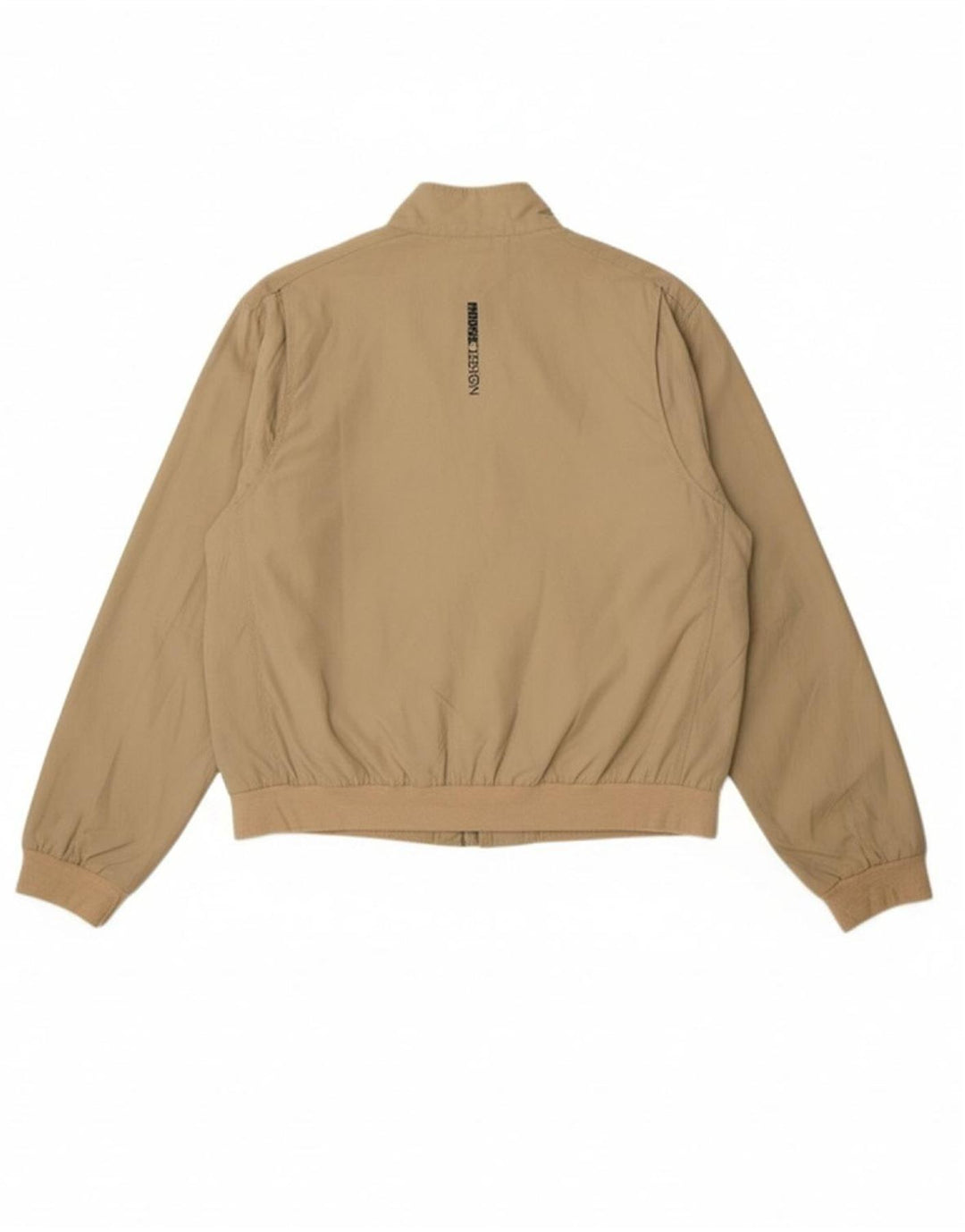 VINTAGE Mens Bomber Jacket UK 38 Medium Beige Nylon