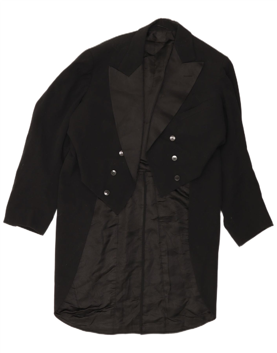 VINTAGE Mens Tailcoat Blazer Jacket UK 38 Medium Black