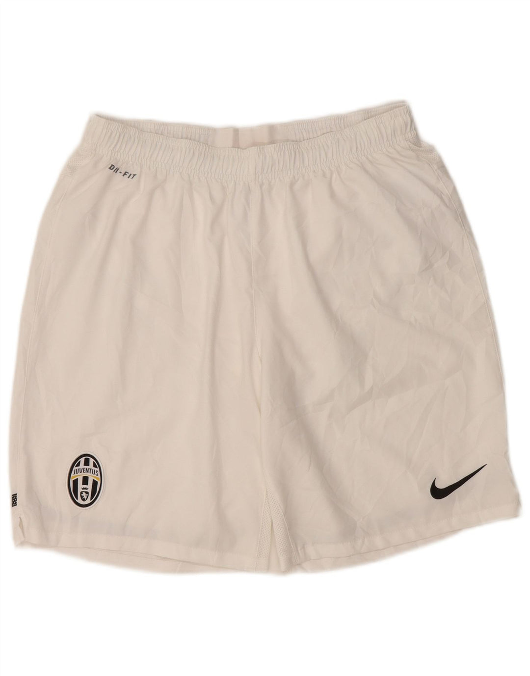 NIKE Mens Juventus Sport Shorts Large White Polyester