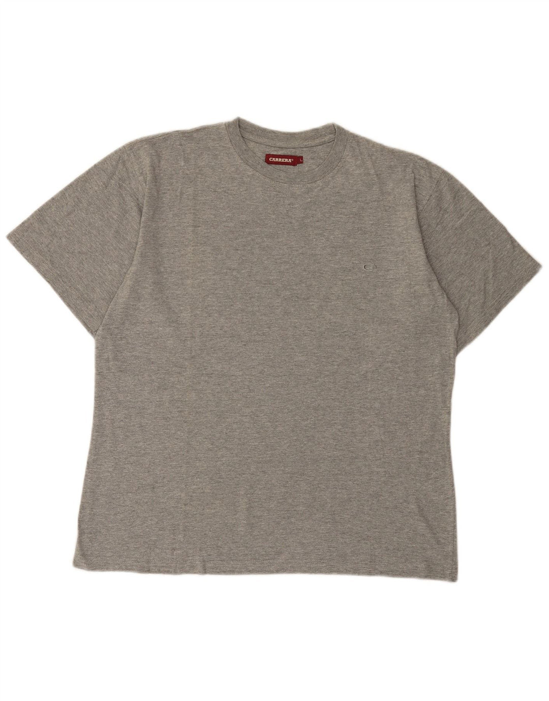 Carrera Womens T-Shirt Top UK 16 Large Grey Flecked Cotton