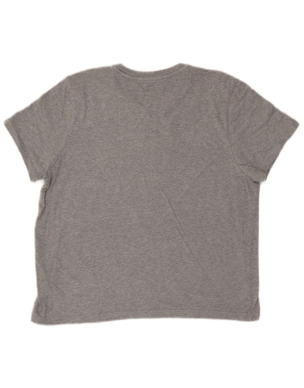 Levi's Womens Crop Graphic T-Shirt Top UK 14 Medium Grey