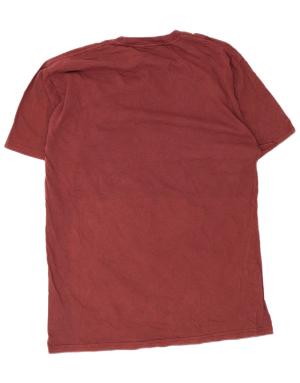 Vans Mens Classic Fit T-Shirt Top Large Burgundy Cotton