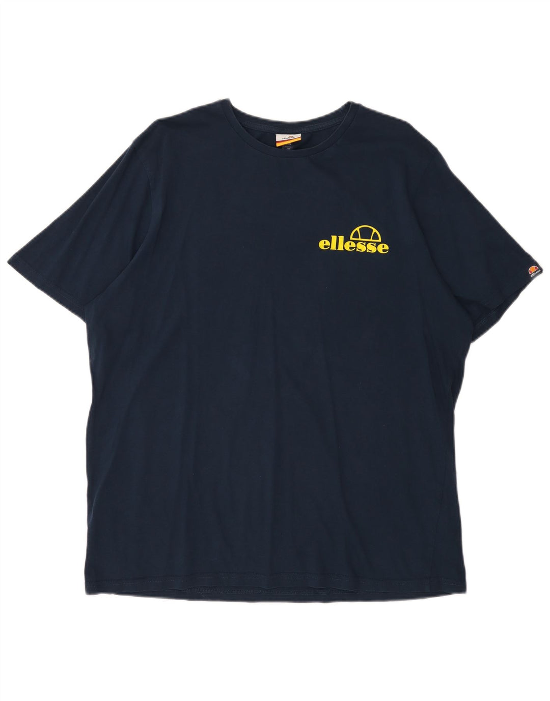 ELLESSE Mens Graphic T-Shirt Top 2XL Navy Blue Cotton