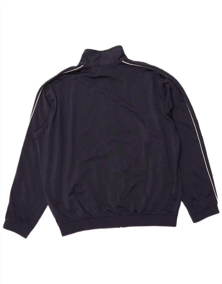 CHAMPION Mens Tracksuit Top Jacket XL Navy Blue Polyester