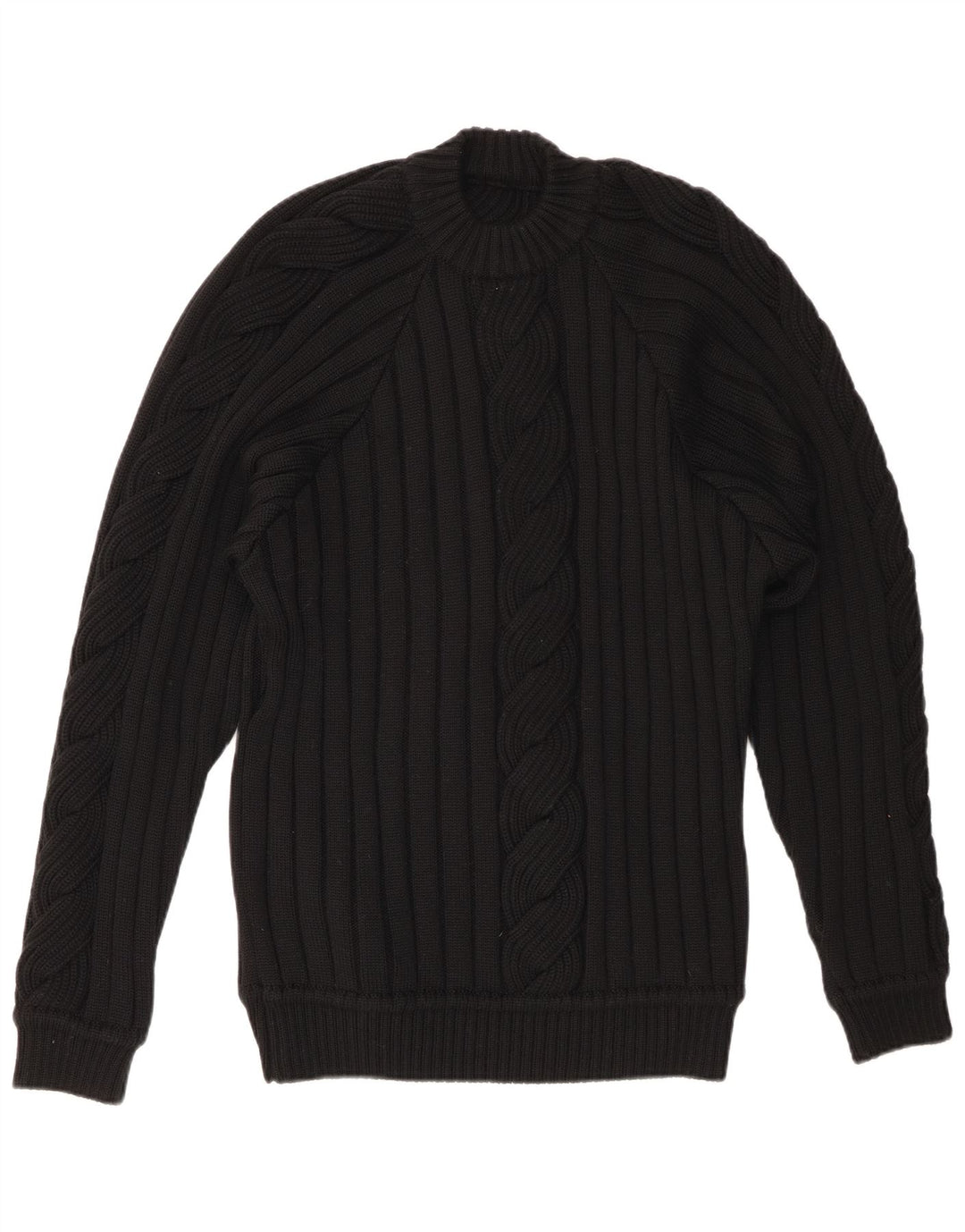 VINTAGE Womens Crew Neck Jumper Sweater UK 20 2XL Black