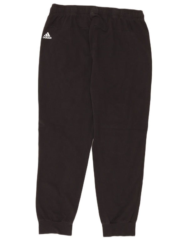 ADIDAS Mens Graphic Tracksuit Trousers Joggers Large  Black