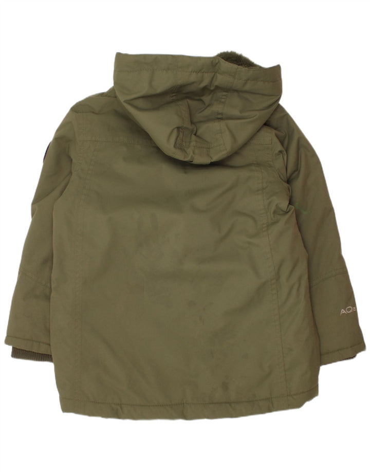Berghaus Boys Hooded Parka Jacket 5-6 Years Khaki Polyester