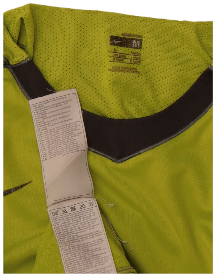 NIKE Mens Mercurial T-Shirt Top Medium Green Colourblock Polyester