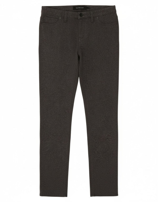 Calvin Klein Womens Jegging Trousers US 8 Medium W30 L28 Grey Cotton