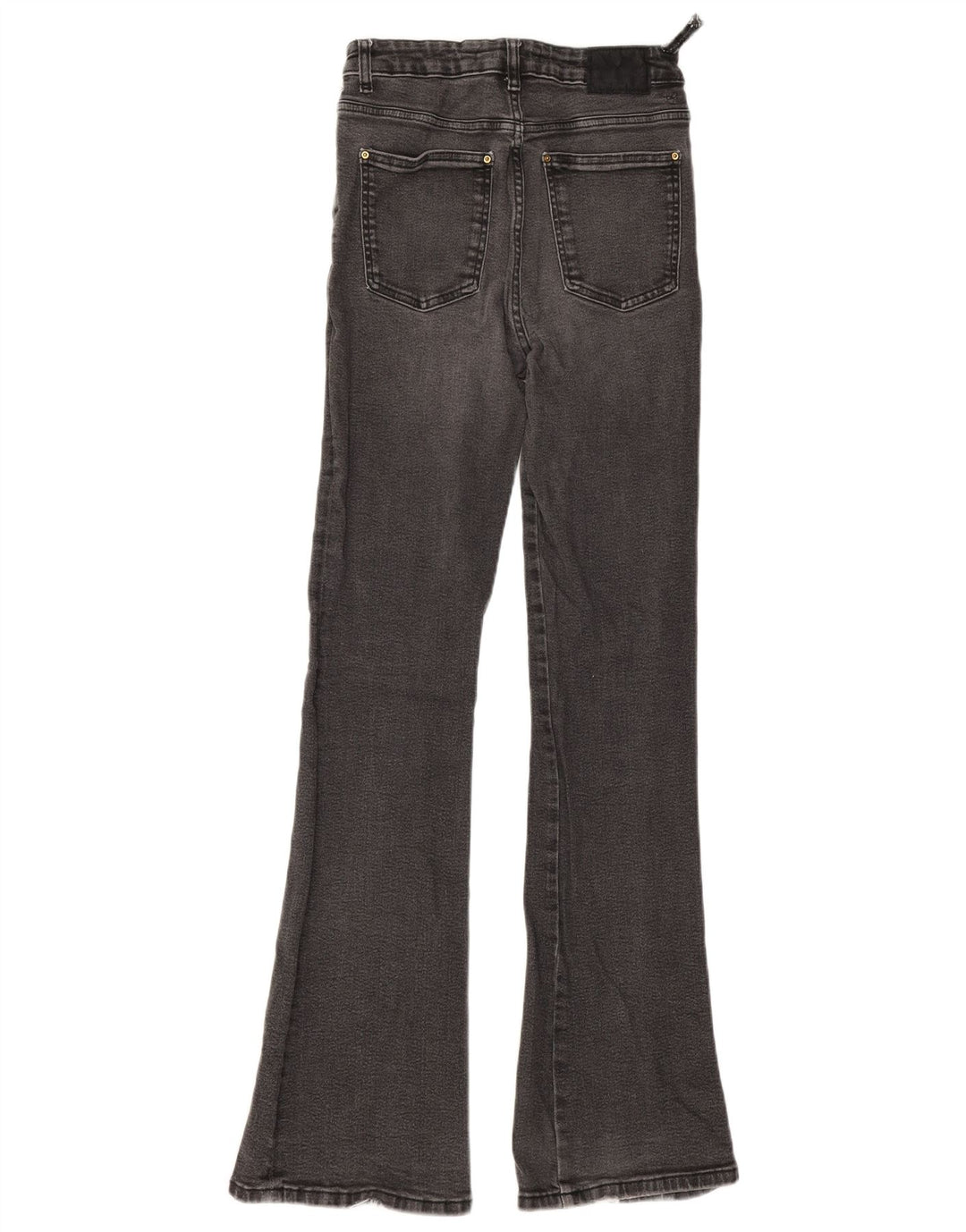 Zara Womens Flared Jeans EU 38 Small W28 L34 Grey