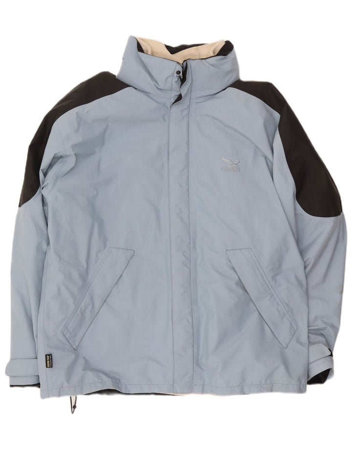 SALEWA Mens Ski Jacket UK 42 XL Blue Colourblock Polyester