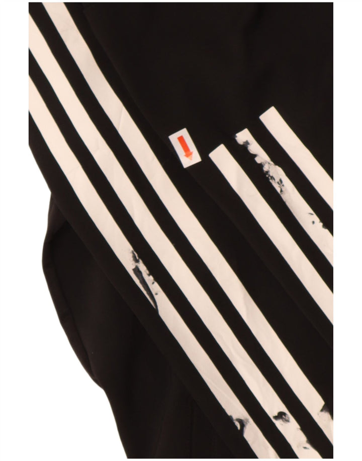 ADIDAS Womens Climacool Zip Hoodie Sweater UK 14 Medium Black Polyester